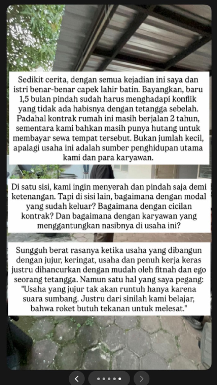 Kronologi tetangga nyelonong bawa celurit ke rumah pengusaha kue di Malang